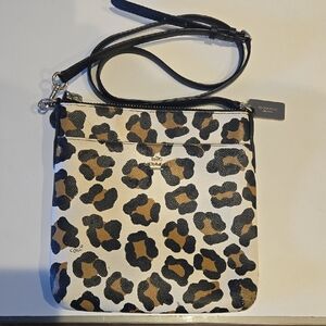 Small Coach Leopard Crossbody